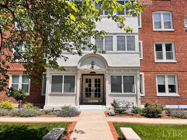 2910 Rivermont Ave Unit 301, Lynchburg, VA 24503 - entrance to property featuring french doors and brick siding