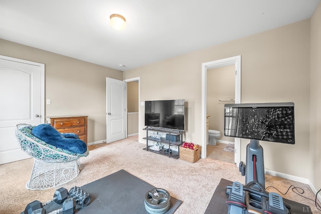 62 Squire Cir, Lynchburg, VA 24501 - living room with carpet and baseboards