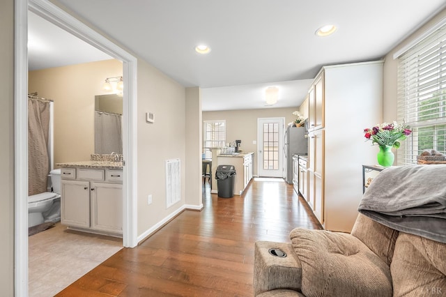 62 Squire Cir, Lynchburg, VA 24501 - living room with plenty of natural light, recessed lighting, and wood finished floors