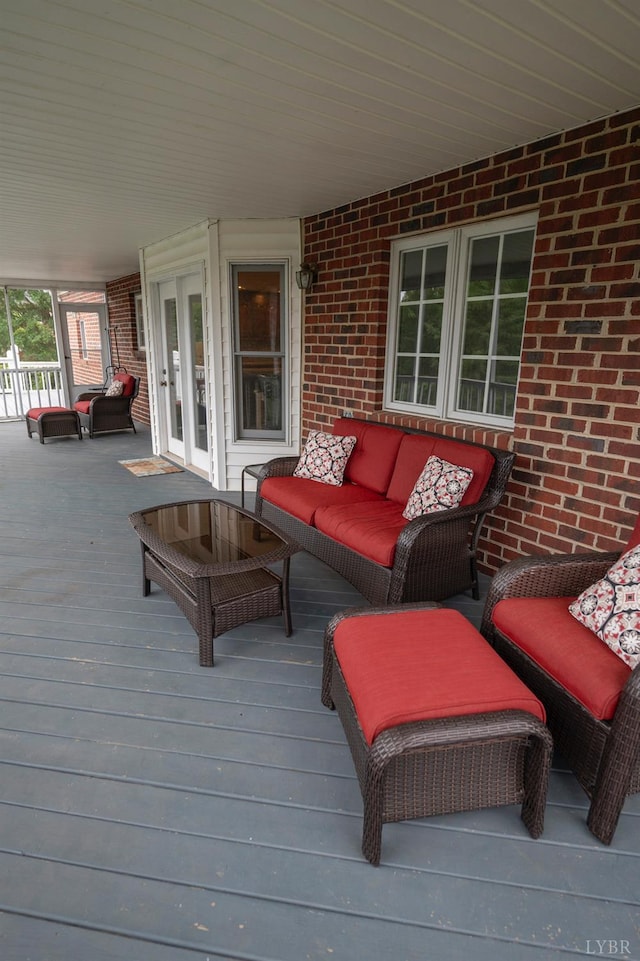 220 Swan Ln, Forest, VA 24551 - wooden deck with an outdoor living space