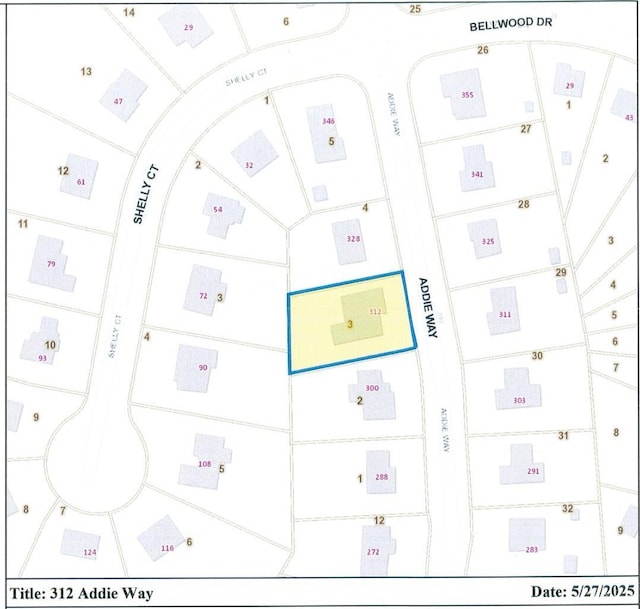 312 Addie Way, Lynchburg, VA 24501 - map of parcels