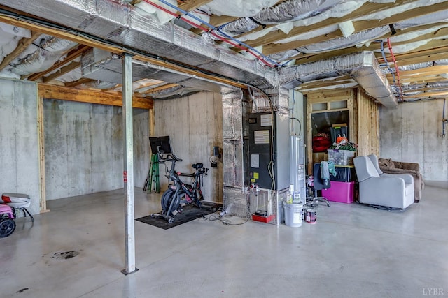1151 Jefferson Meadows Dr, Forest, VA 24551 - unfinished below grade area featuring electric water heater
