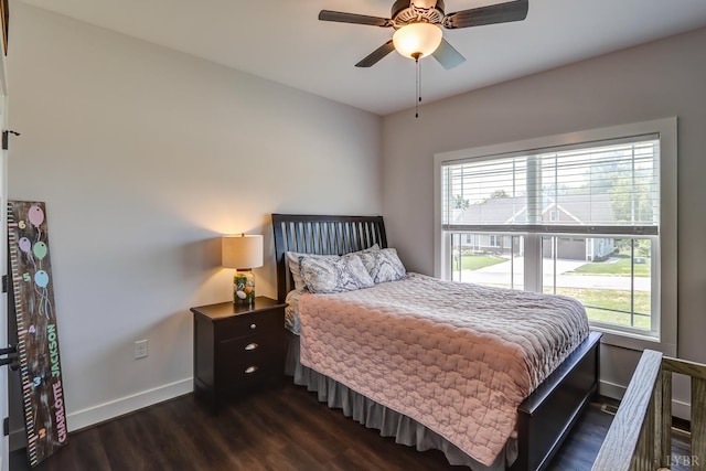 1151 Jefferson Meadows Dr, Forest, VA 24551 - bedroom with multiple windows, baseboards, and dark wood-style flooring