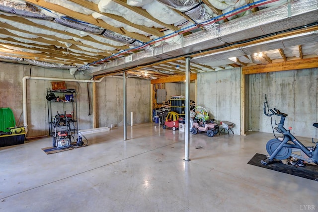 1151 Jefferson Meadows Dr, Forest, VA 24551 - unfinished basement featuring electric panel