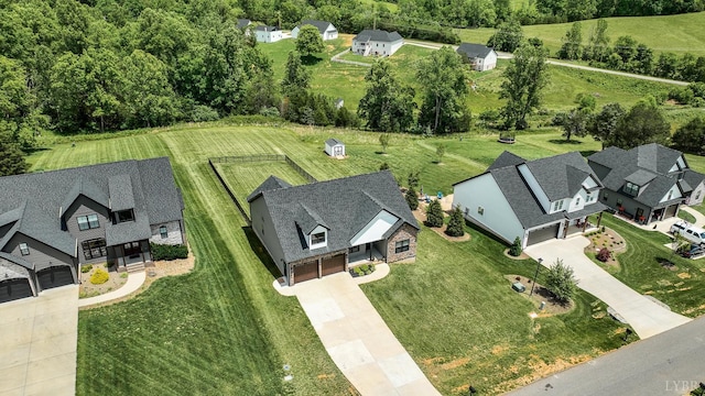 1151 Jefferson Meadows Dr, Forest, VA 24551 - aerial overview of property's location with nearby suburban area