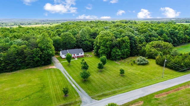9790 Bear Creek Rd, Gladys, VA 24554 - aerial view of property and surrounding area featuring a heavily wooded area