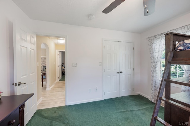 9790 Bear Creek Rd, Gladys, VA 24554 - unfurnished bedroom featuring carpet, baseboards, and a closet
