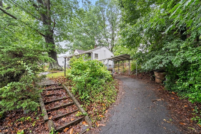 1703 Dale Ave, Altavista, VA 24517 - view of yard with a carport and driveway