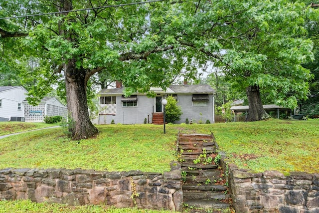 1703 Dale Ave, Altavista, VA 24517 - view of grassy yard featuring entry steps