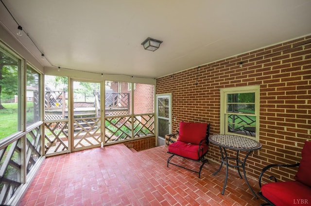 921 Peaksview St, Bedford, VA 24523 - sunroom / solarium featuring track lighting