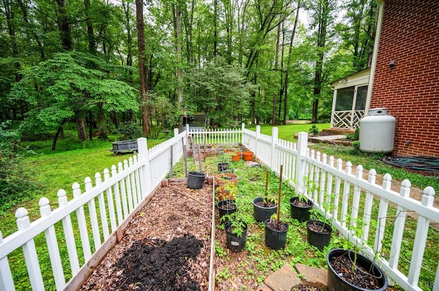 921 Peaksview St, Bedford, VA 24523 - view of yard with a vegetable garden