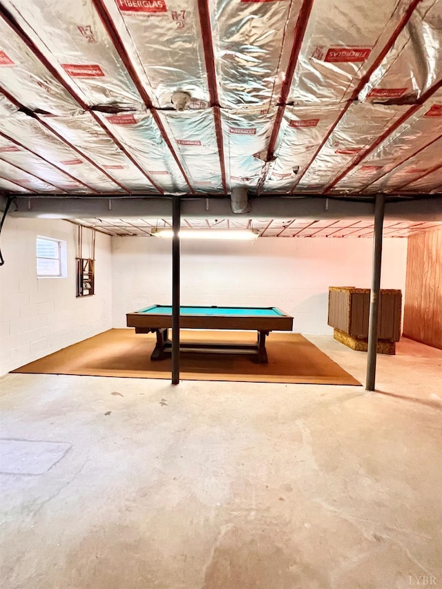 166 Matohe Rd, Monroe, VA 24574 - basement with billiards