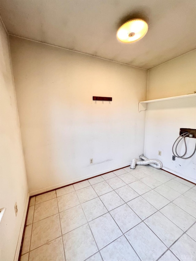 166 Matohe Rd, Monroe, VA 24574 - washroom with light tile patterned flooring and hookup for a washing machine