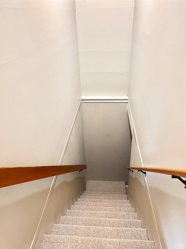 166 Matohe Rd, Monroe, VA 24574 - stairway with carpet floors
