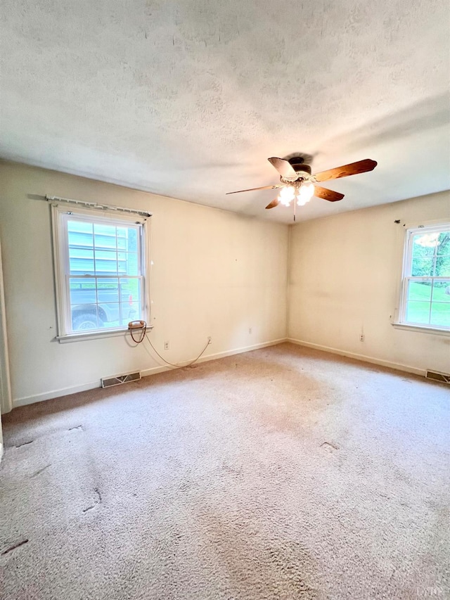 166 Matohe Rd, Monroe, VA 24574 - carpeted empty room featuring a textured ceiling and a ceiling fan