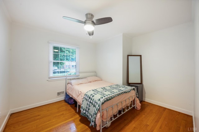 6012 Rhonda Rd, Lynchburg, VA 24502 - bedroom featuring wood finished floors, baseboards, and ceiling fan