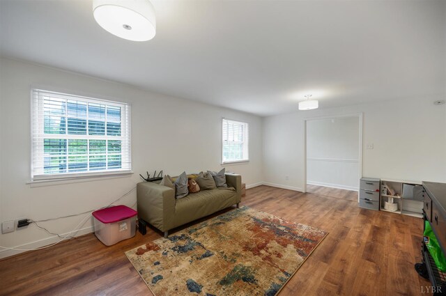 6012 Rhonda Rd, Lynchburg, VA 24502 - living room featuring wood finished floors and baseboards