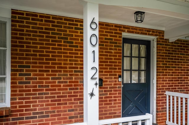 6012 Rhonda Rd, Lynchburg, VA 24502 - view of exterior entry featuring brick siding