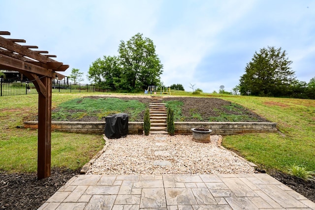 1480 Pilgrim Rd, Goode, VA 24556 - view of yard featuring a pergola
