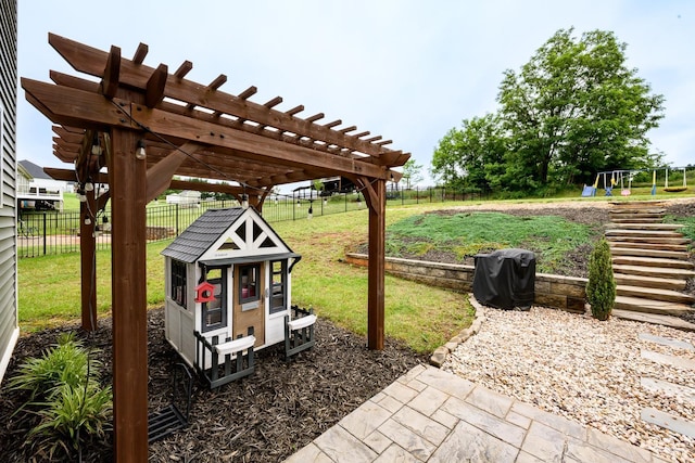 1480 Pilgrim Rd, Goode, VA 24556 - view of patio featuring a playground