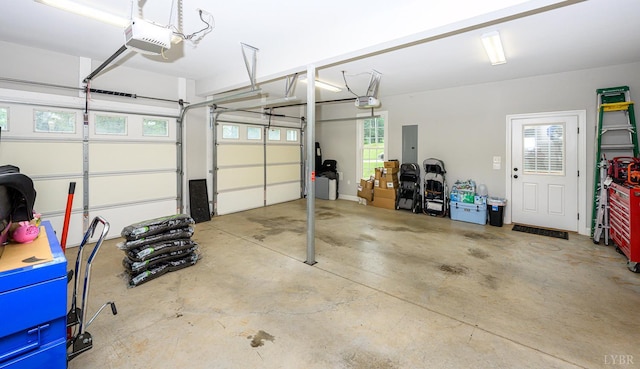 1480 Pilgrim Rd, Goode, VA 24556 - garage with a garage door opener and electric panel