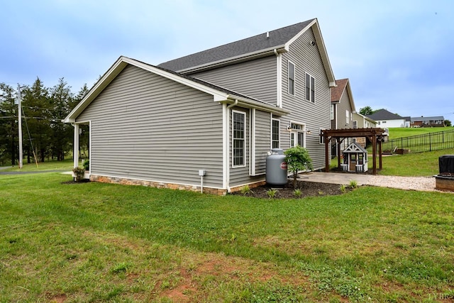 1480 Pilgrim Rd, Goode, VA 24556 - view of property exterior featuring a patio area and a pergola