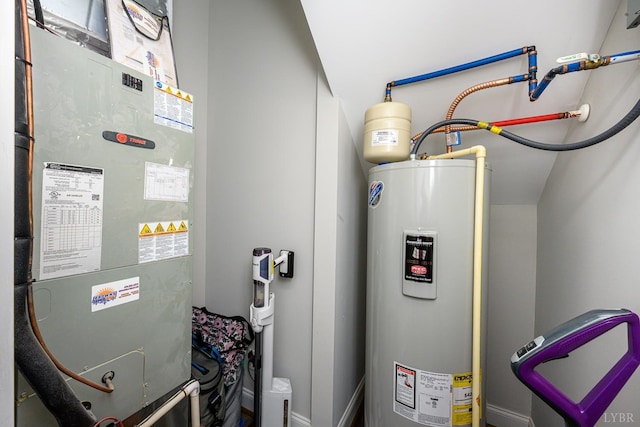 1480 Pilgrim Rd, Goode, VA 24556 - utilities featuring water heater and heating unit