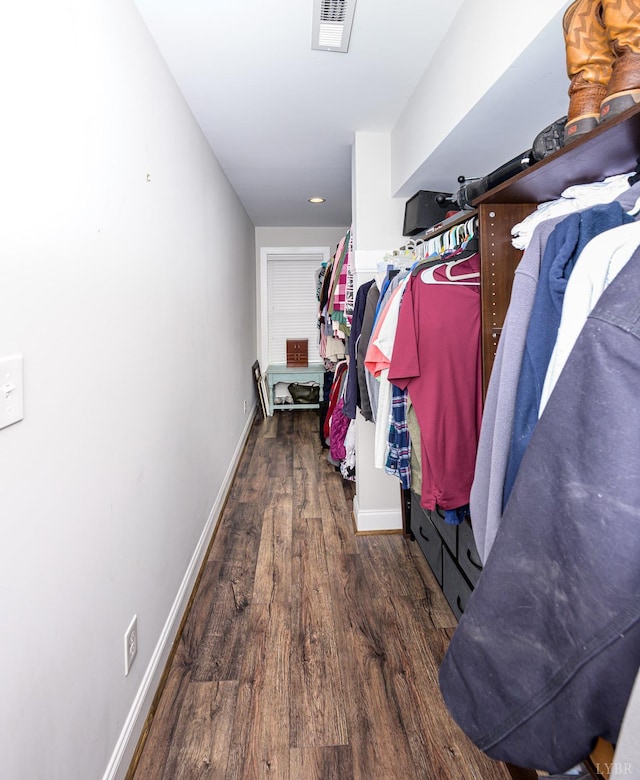 1480 Pilgrim Rd, Goode, VA 24556 - spacious closet featuring wood finished floors