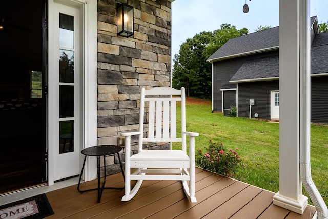 1480 Pilgrim Rd, Goode, VA 24556 - deck with a lawn