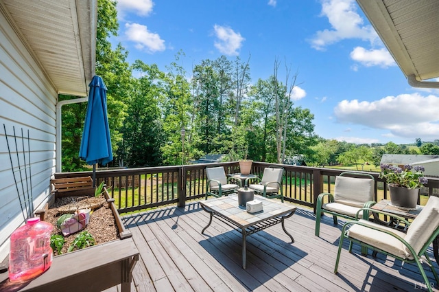 343 Soybean Dr, Appomattox, VA 24522 - view of wooden deck
