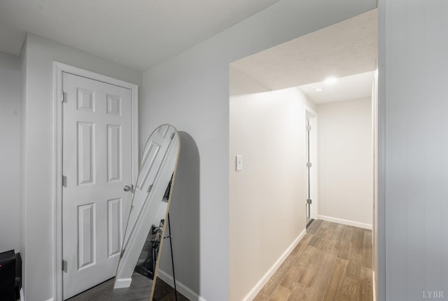 343 Soybean Dr, Appomattox, VA 24522 - hallway featuring wood finished floors and baseboards