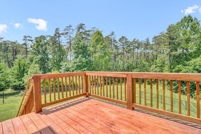 238 Ridgeline Dr, Concord, VA 24538 - view of wooden terrace