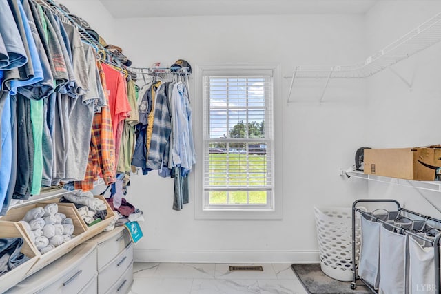 238 Ridgeline Dr, Concord, VA 24538 - walk in closet with light marble finish flooring