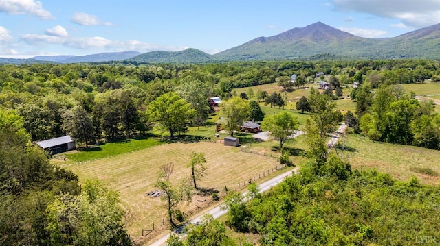 1129 Croft Ln, Bedford, VA 24523 - overview of rural landscape featuring a mountain backdrop