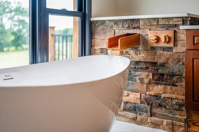 7845 Bear Creek Rd, Gladys, VA 24554 - bathroom with a freestanding tub
