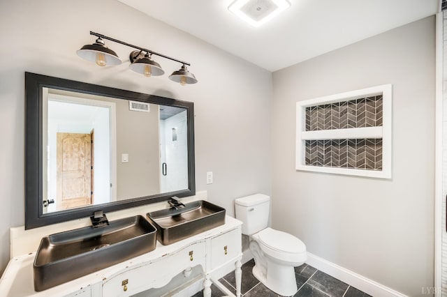 7845 Bear Creek Rd, Gladys, VA 24554 - bathroom with vanity and tile patterned flooring