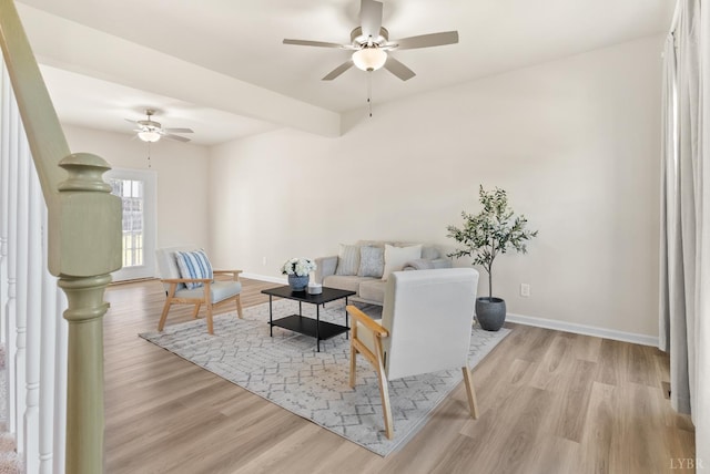 189 Traverse Dr, Evington, VA 24550 - living area with ceiling fan and light wood-style flooring