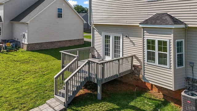 189 Traverse Dr, Evington, VA 24550 - wooden deck featuring a lawn and stairs