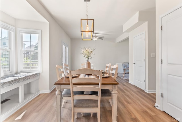 189 Traverse Dr, Evington, VA 24550 - dining area featuring light wood-style floors and a ceiling fan