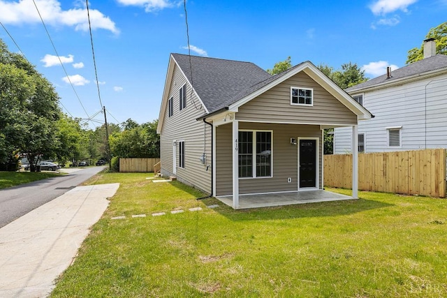 419 Wadsworth St, Lynchburg, VA 24501 - rear view of house with a patio area and a shingled roof