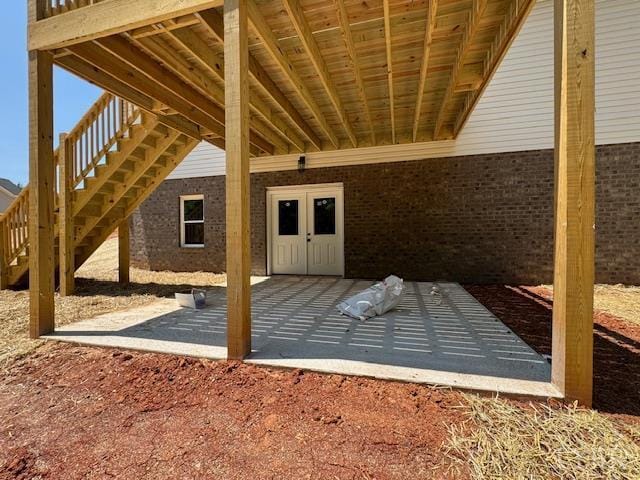 2350 Spring Grove Rd, Spout Spring, VA 24593 - view of patio featuring stairway