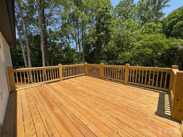 2350 Spring Grove Rd, Spout Spring, VA 24593 - deck with view of scattered trees