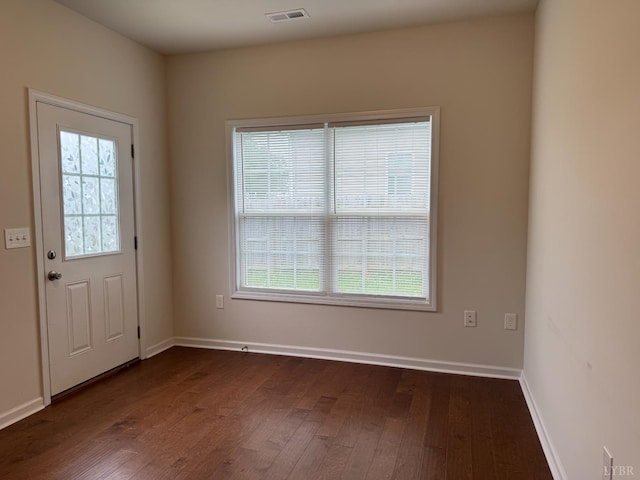1049 Old Trail Rd, Forest, VA 24551 - entrance foyer featuring healthy amount of natural light, dark wood-style floors, and baseboards