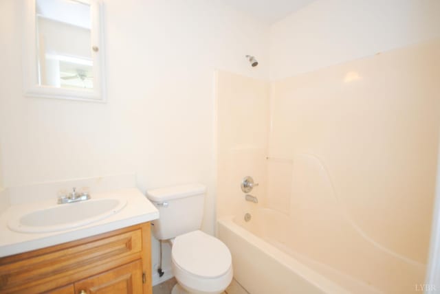 1114 Golden Leaf Rd, Nathalie, VA 24577 - full bathroom with vanity, toilet, and shower / tub combination
