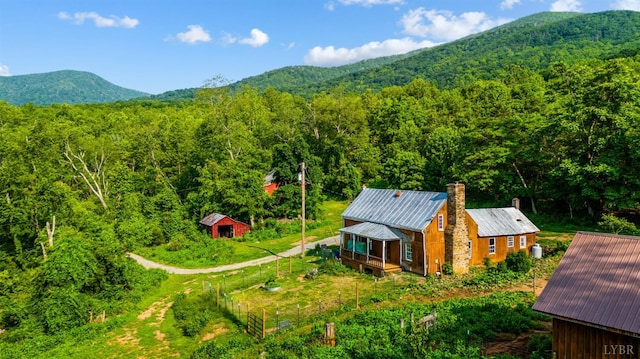 1807 Wheats Valley Rd, Bedford, VA 24532 - view of subject property featuring a forest and a mountainous background