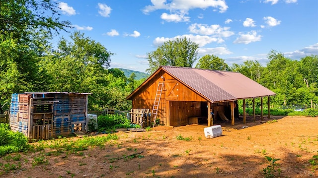 1807 Wheats Valley Rd, Bedford, VA 24532 - view of outbuilding featuring a carport