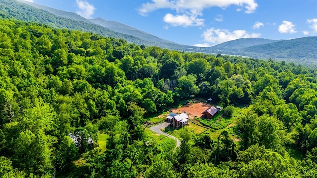 1807 Wheats Valley Rd, Bedford, VA 24532 - drone / aerial view of a forest and mountains