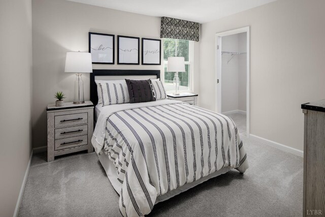 79 Kade Ct, Lynchburg, VA 24502 - bedroom featuring baseboards, carpet flooring, and a walk in closet