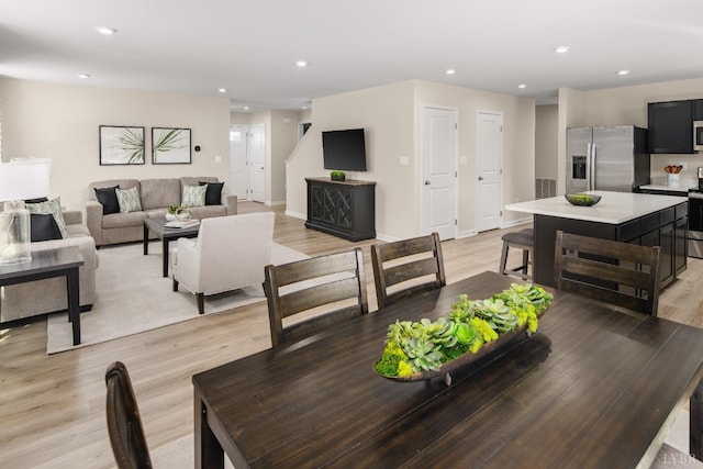 79 Kade Ct, Lynchburg, VA 24502 - dining area with recessed lighting, light wood-style floors, and baseboards