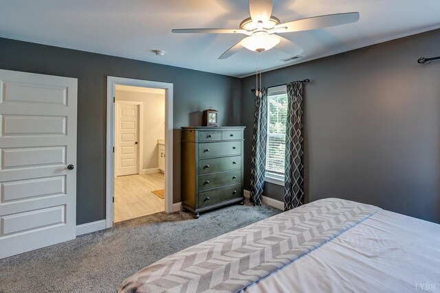 1013 Cobblestone Ln, Forest, VA 24551 - carpeted bedroom with baseboards and a ceiling fan